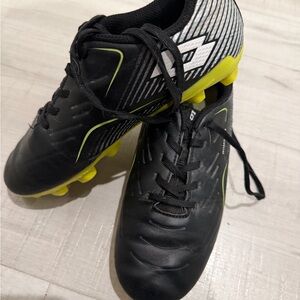 Black and Yellow Soccer Cleats